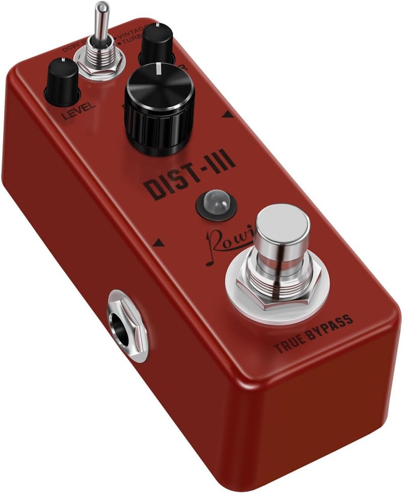 IOppWin LEF-301C Compact RAT-Style Distortion Guitar Pedal - Rowin Rat Dist with Vintage/Turbo Modes, True Bypass, Metal Shell for Beginners - Warm Analog Fuzz with Elastic Particles & Powerful Gain - Image 3